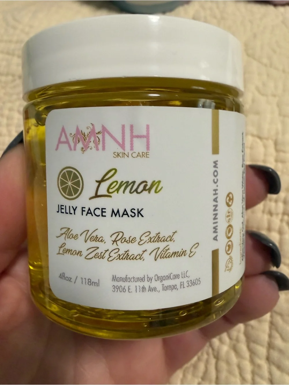 Aminnah Jelly Face Mask (NEW Product) Cucumber, Lemon, Rose & Golden You pick 1! - Picture 4 of 9